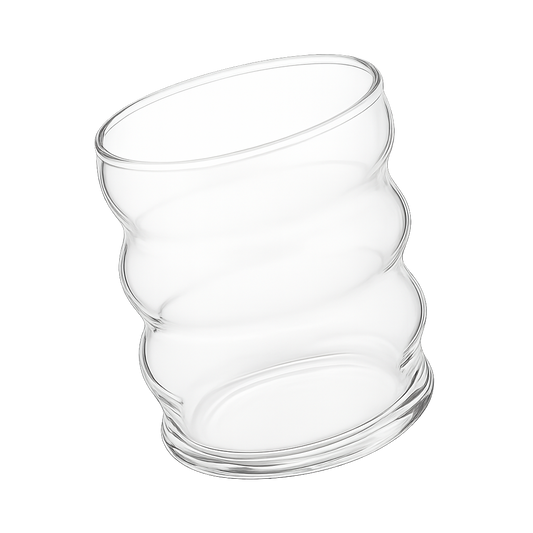 Verre Ondulé pour Ube Latte