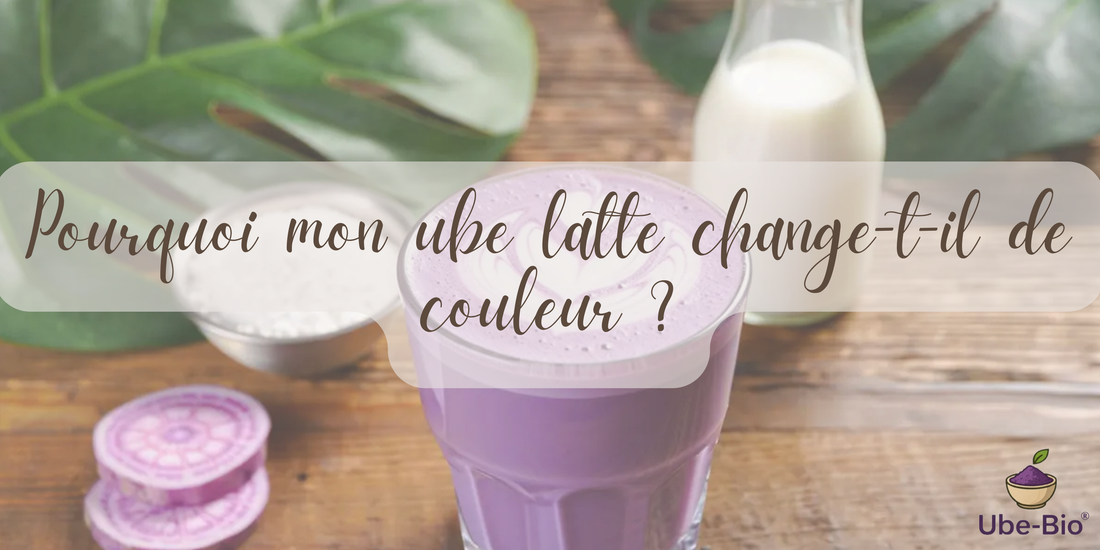 Pourquoi mon ube latte change-t-il de couleur ?