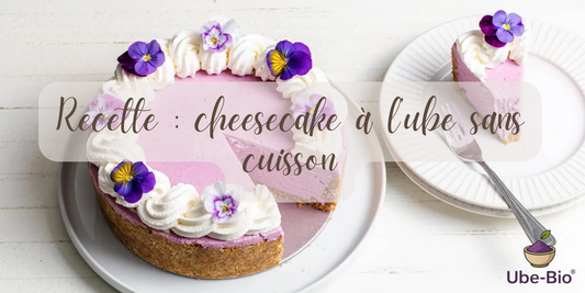 Recette : cheesecake à l’ube sans cuisson