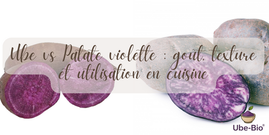Ube vs Patate violette : goût, texture et utilisation en cuisine
