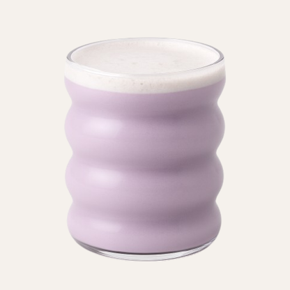 Verre Ondulé pour Ube Latte
